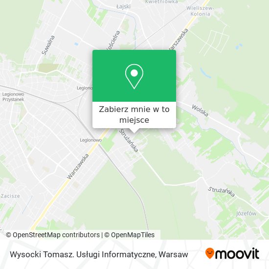 Mapa Wysocki Tomasz. Usługi Informatyczne