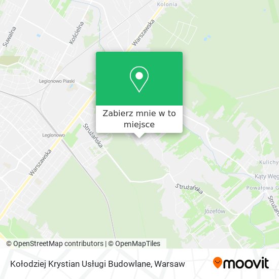 Mapa Kołodziej Krystian Usługi Budowlane