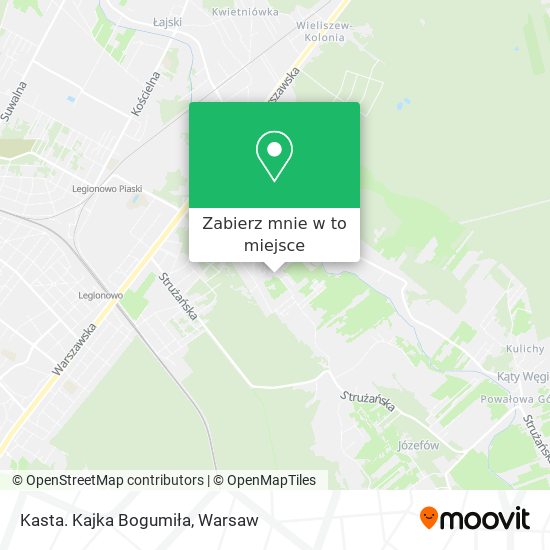 Mapa Kasta. Kajka Bogumiła