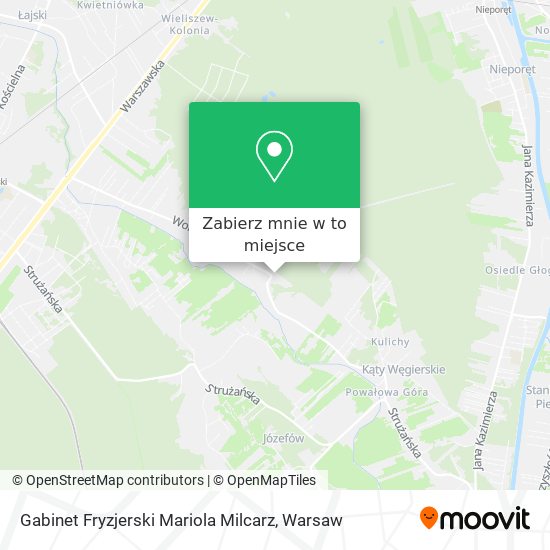 Mapa Gabinet Fryzjerski Mariola Milcarz