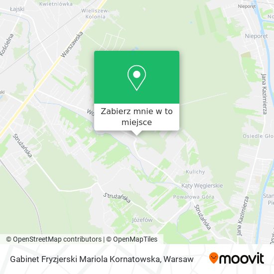 Mapa Gabinet Fryzjerski Mariola Kornatowska