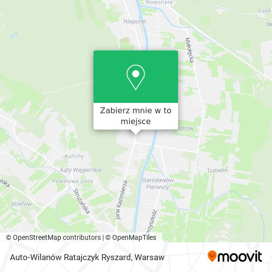 Mapa Auto-Wilanów Ratajczyk Ryszard