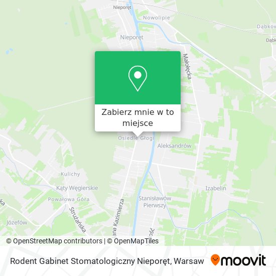 Mapa Rodent Gabinet Stomatologiczny Nieporęt