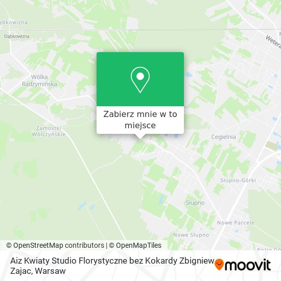 Mapa Aiz Kwiaty Studio Florystyczne bez Kokardy Zbigniew Zajac