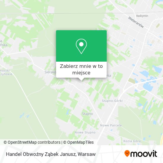 Mapa Handel Obwoźny Ząbek Janusz