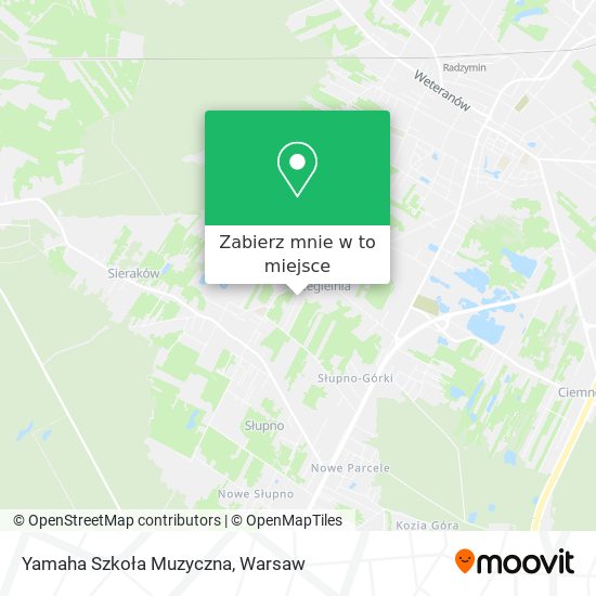 Mapa Yamaha Szkoła Muzyczna