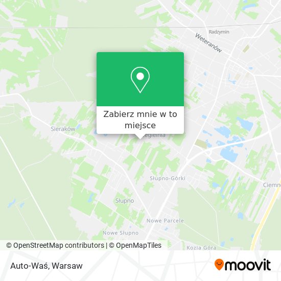 Mapa Auto-Waś