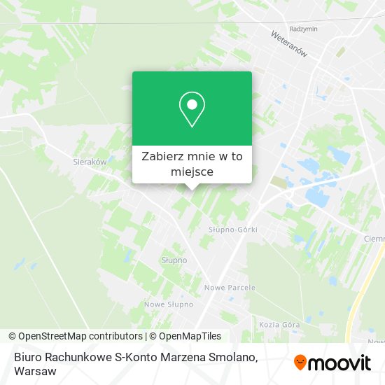 Mapa Biuro Rachunkowe S-Konto Marzena Smolano