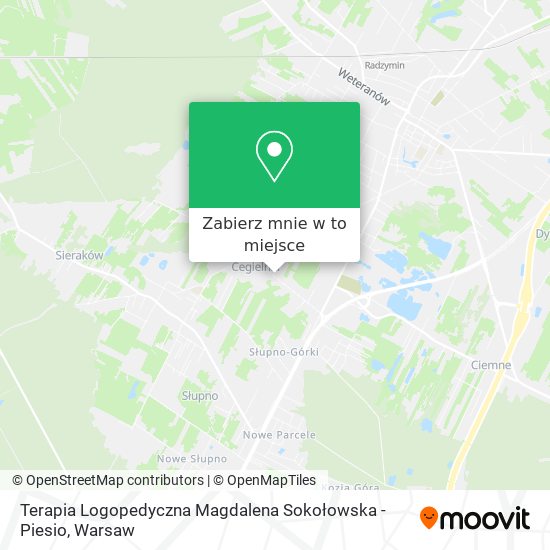 Mapa Terapia Logopedyczna Magdalena Sokołowska - Piesio