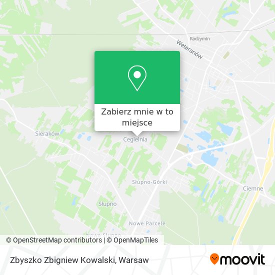 Mapa Zbyszko Zbigniew Kowalski