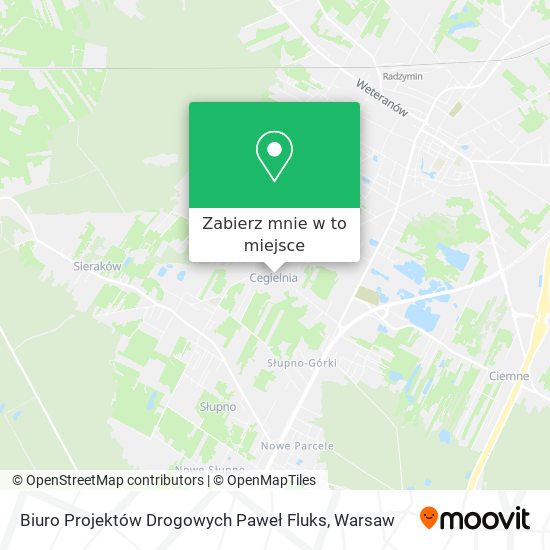 Mapa Biuro Projektów Drogowych Paweł Fluks