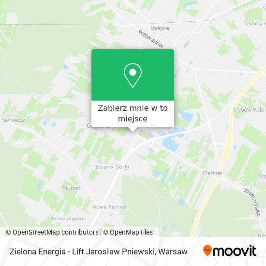 Mapa Zielona Energia - Lift Jarosław Pniewski