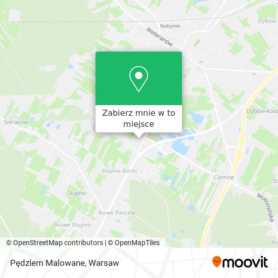 Mapa Pędzlem Malowane