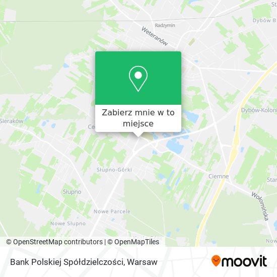 Mapa Bank Polskiej Spółdzielczości