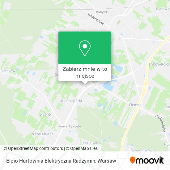 Mapa Elpio Hurtownia Elektryczna Radzymin