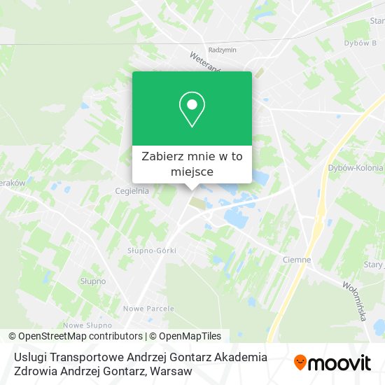 Mapa Uslugi Transportowe Andrzej Gontarz Akademia Zdrowia Andrzej Gontarz