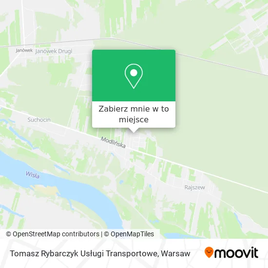 Mapa Tomasz Rybarczyk Usługi Transportowe