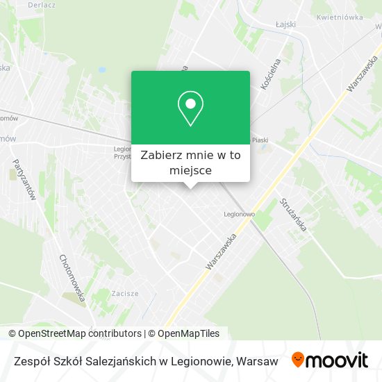 Mapa Zespół Szkół Salezjańskich w Legionowie