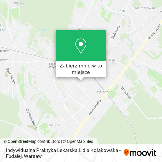 Mapa Indywidualna Praktyka Lekarska Lidia Kołakowska -Fudalej