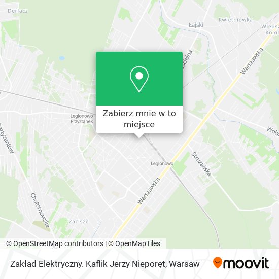 Mapa Zakład Elektryczny. Kaflik Jerzy Nieporęt