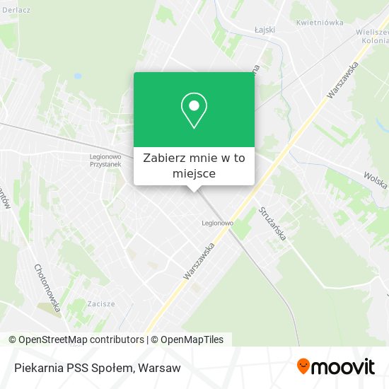 Mapa Piekarnia PSS Społem