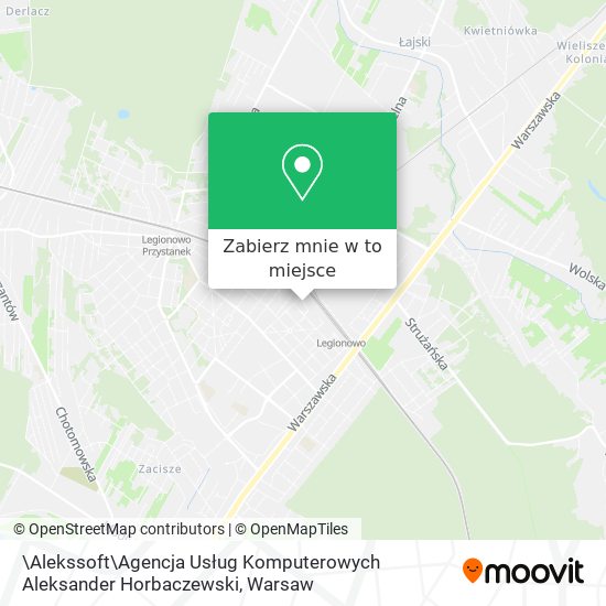 Mapa \Alekssoft\Agencja Usług Komputerowych Aleksander Horbaczewski