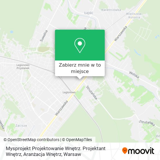 Mapa Mysprojekt Projektowanie Wnętrz. Projektant Wnętrz, Aranżacja Wnętrz