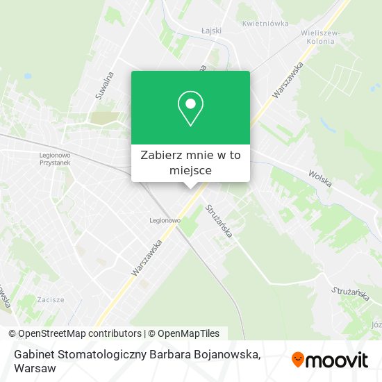 Mapa Gabinet Stomatologiczny Barbara Bojanowska