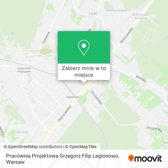 Mapa Pracownia Projektowa Grzegorz Filip Legionowo