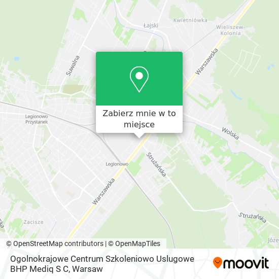 Mapa Ogolnokrajowe Centrum Szkoleniowo Uslugowe BHP Mediq S C