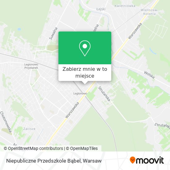 Mapa Niepubliczne Przedszkole Bąbel