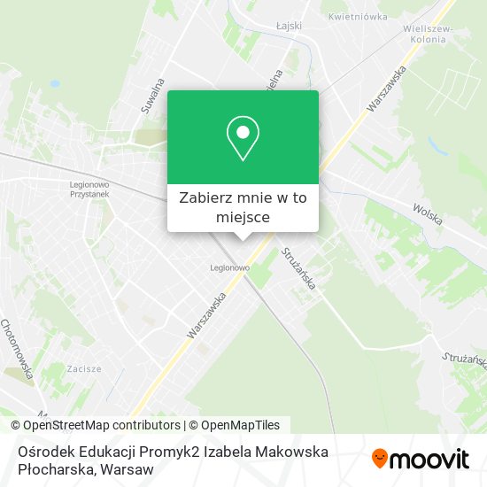 Mapa Ośrodek Edukacji Promyk2 Izabela Makowska Płocharska