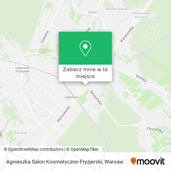 Mapa Agnieszka Salon Kosmetyczno-Fryzjerski