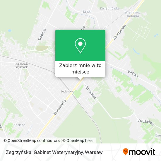 Mapa Zegrzyńska. Gabinet Weterynaryjny