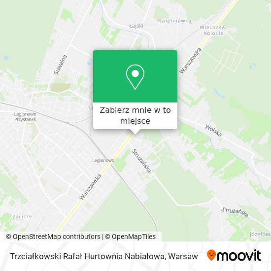 Mapa Trzciałkowski Rafał Hurtownia Nabiałowa