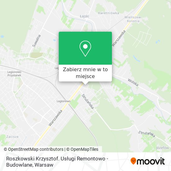 Mapa Roszkowski Krzysztof. Usługi Remontowo - Budowlane