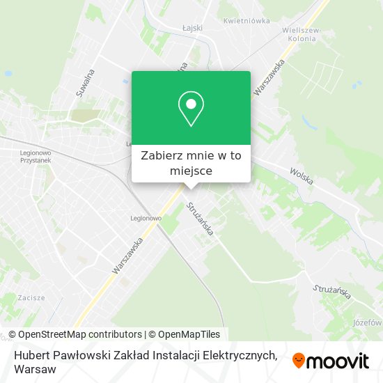 Mapa Hubert Pawłowski Zakład Instalacji Elektrycznych