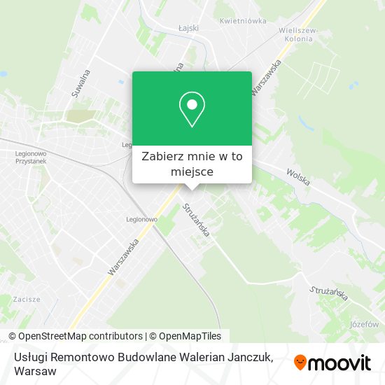 Mapa Usługi Remontowo Budowlane Walerian Janczuk