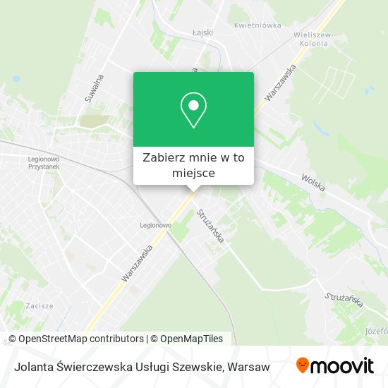 Mapa Jolanta Świerczewska Usługi Szewskie