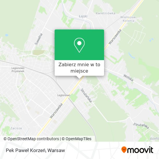 Mapa Pek Paweł Korzeń