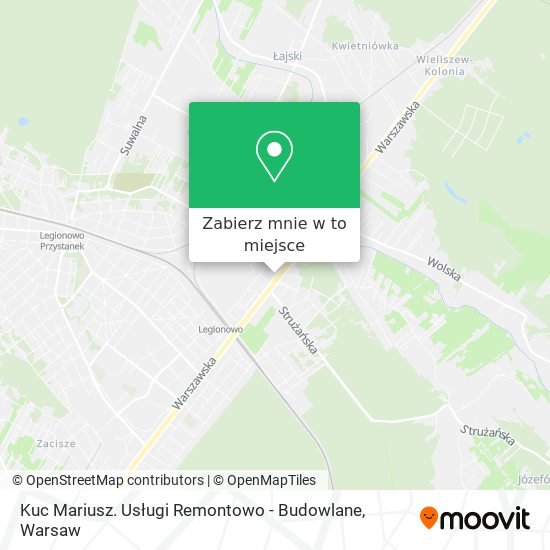 Mapa Kuc Mariusz. Usługi Remontowo - Budowlane