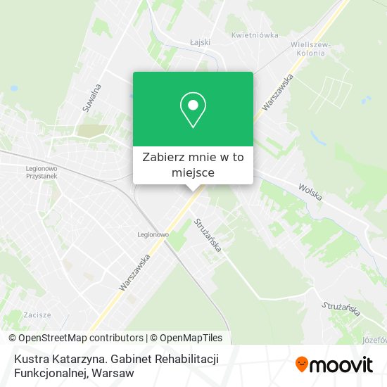 Mapa Kustra Katarzyna. Gabinet Rehabilitacji Funkcjonalnej