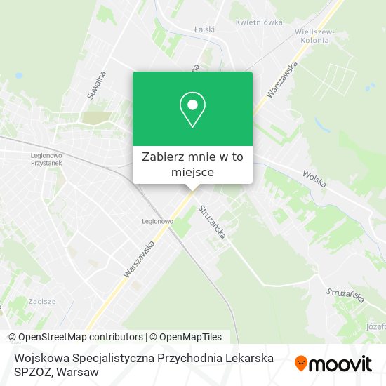 Mapa Wojskowa Specjalistyczna Przychodnia Lekarska SPZOZ