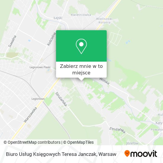 Mapa Biuro Usług Księgowych Teresa Janczak