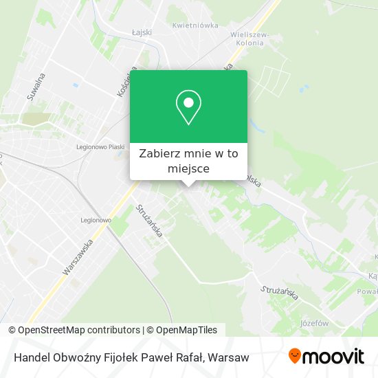 Mapa Handel Obwoźny Fijołek Paweł Rafał