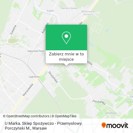 Mapa U Marka. Sklep Spożywczo - Przemysłowy. Porczyński M.