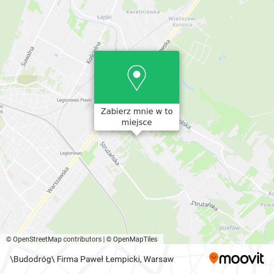 Mapa \Budodróg\ Firma Paweł Łempicki