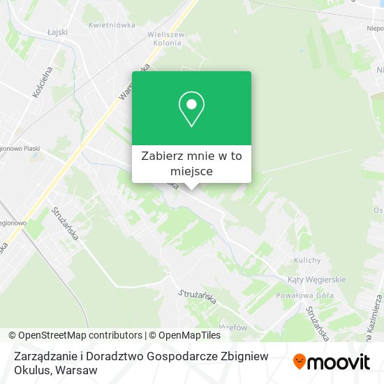 Mapa Zarządzanie i Doradztwo Gospodarcze Zbigniew Okulus