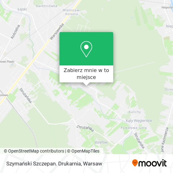 Mapa Szymański Szczepan. Drukarnia