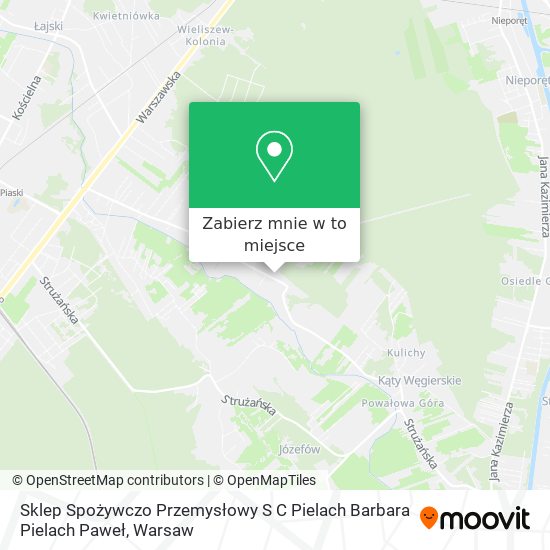 Mapa Sklep Spożywczo Przemysłowy S C Pielach Barbara Pielach Paweł